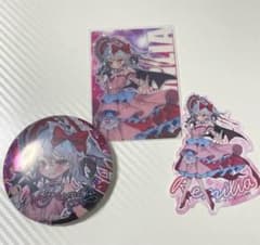 東方projectレミリア　カード　缶バッジ　ステッカーのサムネイル