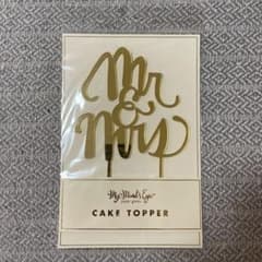 ケーキトッパー mr&mrs ウェディング 結婚式のサムネイル