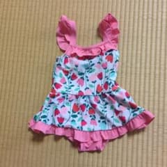 Kids Foret 女の子用 ワンピース水着 花柄 フリルのサムネイル