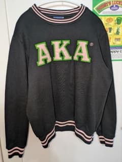 AKA ロゴ刺繍 スウェット トレーナー ブラックのサムネイル