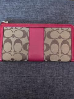 Coach 二つ折り財布 レッド/ベージュのサムネイル