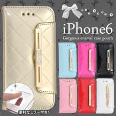 iPhone6/6s用　ゴージャスエナメルケースポーチのサムネイル