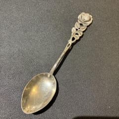 ティースプーン バラ 純銀 800 ヒルデスハイムローズ Antiko社 - メルカリ