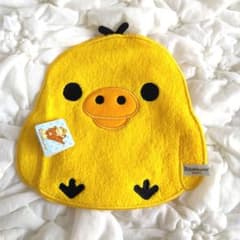 2011年　平成レトロ　キイロイトリ　ダイカット　ミニタオル　リラックマ