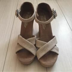 TOMS ウェッジソール 美品のサムネイル