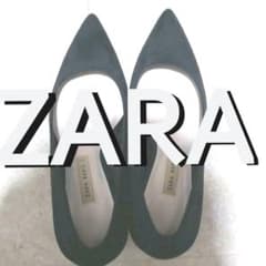 ZARA パンプス 黒 ゴールドラインのサムネイル