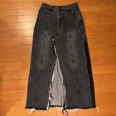 ダメージデニムロングスカートのサムネイル