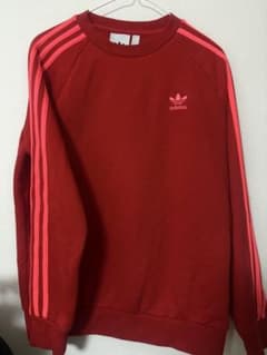 adidas 赤 トレーナー M 3本ラインのサムネイル