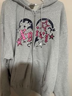 X-girl パーカー グレーのサムネイル