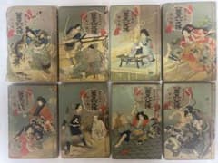 稀覯本 南総里見八犬伝 曲亭馬琴 全八巻 和綴本 明治32年 今古堂 3228p 稀覯本 南総里見八犬伝 曲亭馬琴 全八巻 和綴本 明治32年 今古堂 3228p