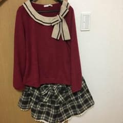 OLIVE des OLIVE のリボンセーターとショートパンツのサムネイル