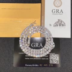 ✨️最高級品✨️モアサナイトテニスネックレス4mm45cmシルバー hiphop ✨️最高級品✨️モアサナイトテニスネックレス4mm45cmシルバー hiphop