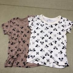 プリン様　西松屋ミッキーマウス柄シャツ2枚セット 90のサムネイル