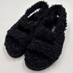 極美品】セルジオロッシ sr muppet サンダル ボア ブラック 37.5 