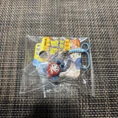 タグ付き 平成レトロ ディズニー スティッチ 根付け だるま ストラップ