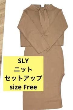 週末値下げSLY ニット　上下セット　size Freeのサムネイル