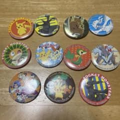 ポケットモンスター1997年　中国 台湾缶バッジ セット 神奇寶貝 超世代 希少 ポケットモンスター 缶バッジまとめ売り 台湾版 best wishes - メルカリ