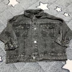 manina デニムジャケット ブラック 95cmのサムネイル