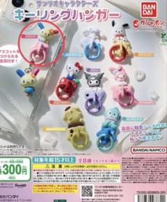 サンリオキャラクターズ キーリングハンガー ウサハナのサムネイル