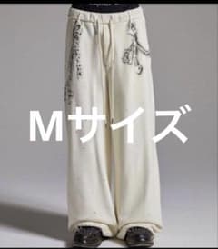 GRANCY】 ラインストーンデザインレイヤードスウェットパンツ M - メルカリ