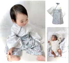 Sweet Mommy ベビー袴ロンパース　80cm ブルーグレーのサムネイル