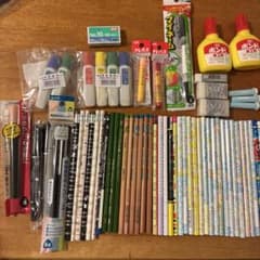価格交渉○ 文房具 大量セット 鉛筆 色鉛筆 消しゴム ボンドのサムネイル