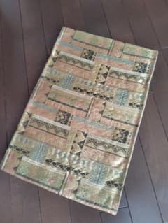 袋帯 幾何学模様 金糸 織り出しのサムネイル