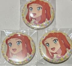 アイカツスターズ　早乙女あこ　缶バッジ　セット 早乙女あこ イオン限定 アイカツスターズ 缶バッジ チーズソフト