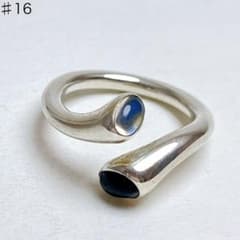 ジョージジェンセン カーニバル リング 925 ムーンストーン オニキス 