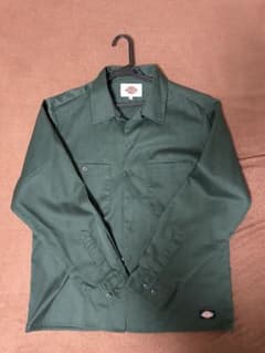 Dickies ディッキーズ 長袖 ワークシャツ グリーン Mサイズのサムネイル