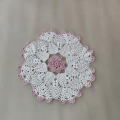 ハンドメイド かぎ針編み ドイリー マットのサムネイル
