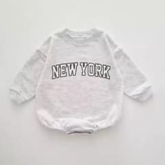 韓国子供服 NEW YORK ロンパース オールインワン 12-18M 80cmのサムネイル
