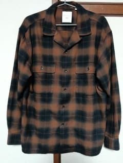 ユニクロ JWA 25AW ブラッシュドコットンオーバーサイズシャツ ブラウンのサムネイル