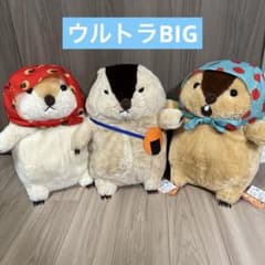 ⑥ マーモットのもっとっと おめかし ウルトラBIG ぬいぐるみ - メルカリ