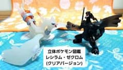 立体ポケモン図鑑】レシラム・ゼクロム(クリアバージョン) - メルカリ