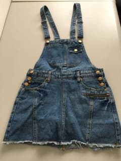 デニム ジャンパースカート グローバルワークのサムネイル