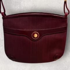 【GUCCI】ヴィンテージ ショルダーバッグ ボルドー ゴールド金具1980s GUCCI】ヴィンテージ ショルダーバッグ ボルドー ゴールド金具1980s