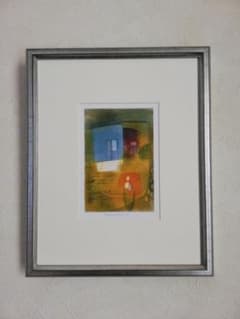 アート469 「窓」 チェコのリトグラフ(石版画) インテリアアート