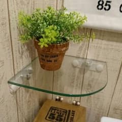 シェルフ ガラス 三角コーナー ラックのサムネイル