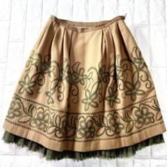 FOXEY boutique フォクシー エンブロイダリー チュール スカート