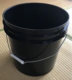 バケツ　プラスチック　黒　30×30 4個セットのサムネイル