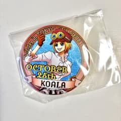 東京ワンピースタワー限定 バースデー缶バッジ コアラ　ワンピースのサムネイル