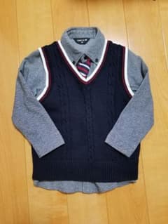 COMME CA ISM  シャツ　ベスト　ネクタイ　３点セットのサムネイル