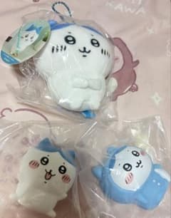 ちいかわ ハチワレ 持ちます！マスコット マスコット 3点セットのサムネイル