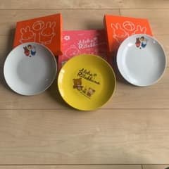 [비매품] 리락쿠마 플레이트 미피 플레이트 로손 3장 세트