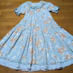 ピンクハウス 桜デディ柄ミディ丈ワンピース - メルカリ