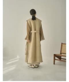 【eaphi】jacquard long vest (size2)のサムネイル