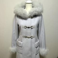 アプワイザーリッシェ コート Aライン ビット付き ファー アンゴラ