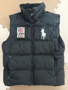 t*0様 POLO by Ralph Lauren ダウンベスト 黒　ビッグポニのサムネイル