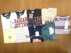 新品Tシャツ まとめ売り9枚120cm タグ付きのサムネイル